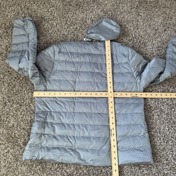 Uniqlo Ultra Light Down Jacket Grey Women XL Packable Puffer Lightweight NWT Bag - Picture 7 of 7